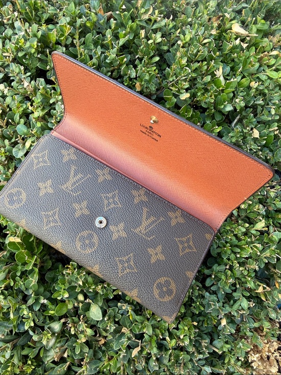 Louis Vuitton Accessories - Louis Vuitton Monogram Continental Wallet with Orange Interior